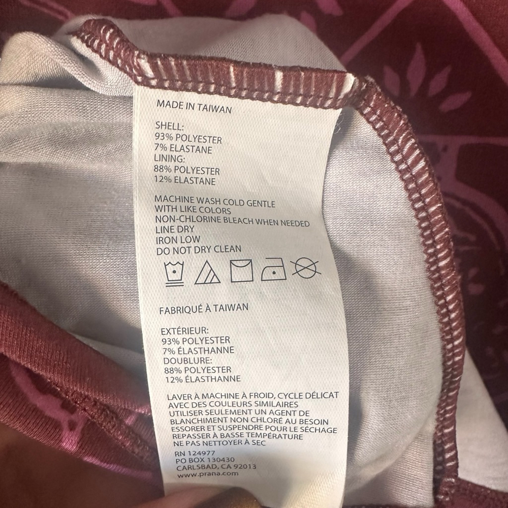 prAna Burgundy Pink Racerback Travel Dress w/ Pocket Size Small - Picture 6 of 9
